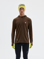 0°C 2.0 Fleece Lined Hooded Running Long Sleeve