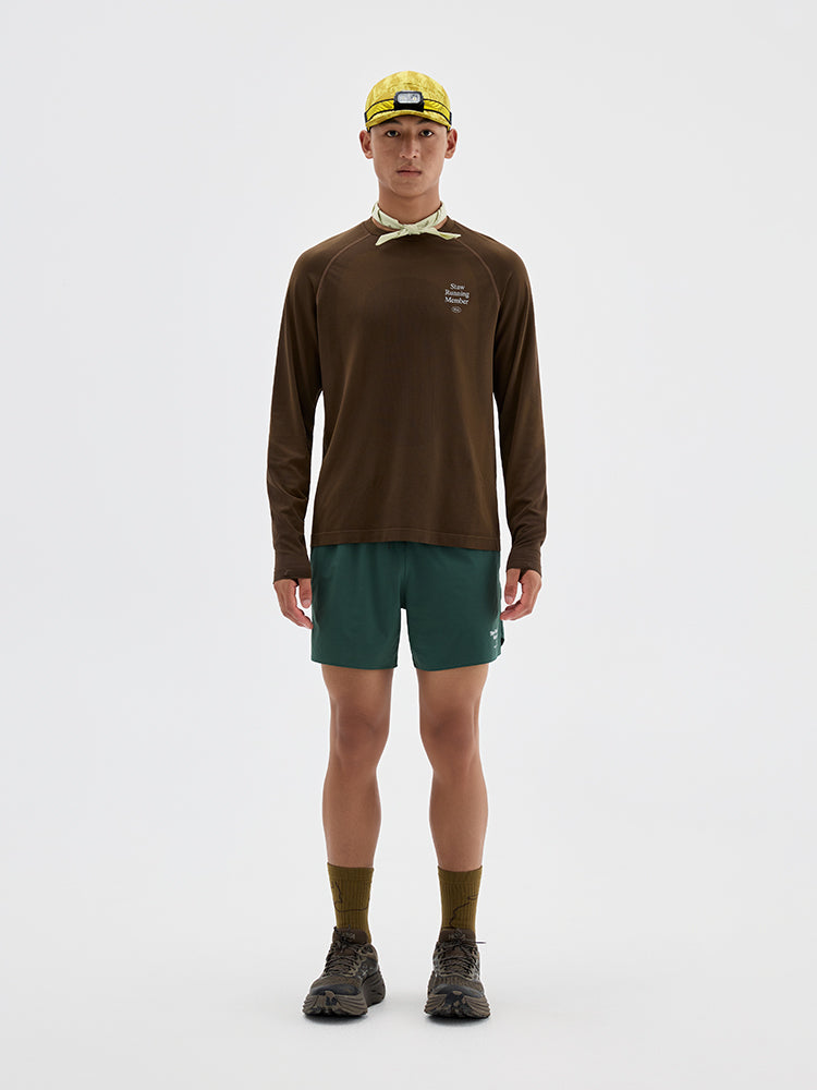 Integrated Knit Athletic Long-Sleeve Top