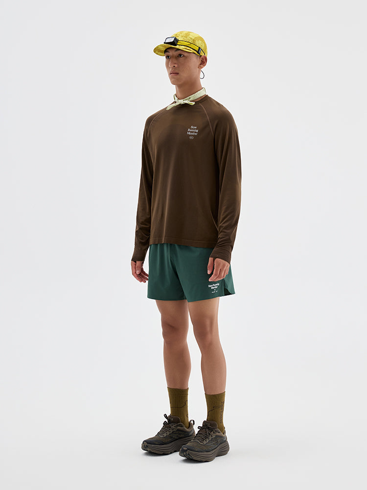 Integrated Knit Athletic Long-Sleeve Top