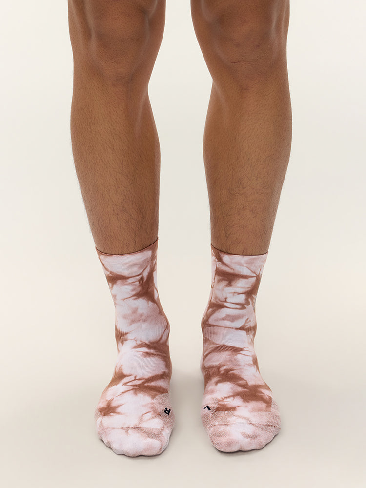 Tie-Dye Running Mid-Calf Sock