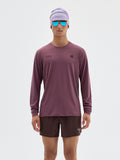 Runner‑Themed Printed Long‑Sleeve Running Top