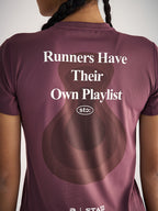Music-Themed Printed Running T-Shirt