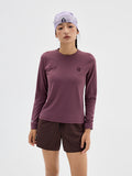 Women's Runner‑Themed Printed Long‑Sleeve Running Top