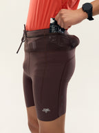 Henwen Waist Pack Compression Running Shorts