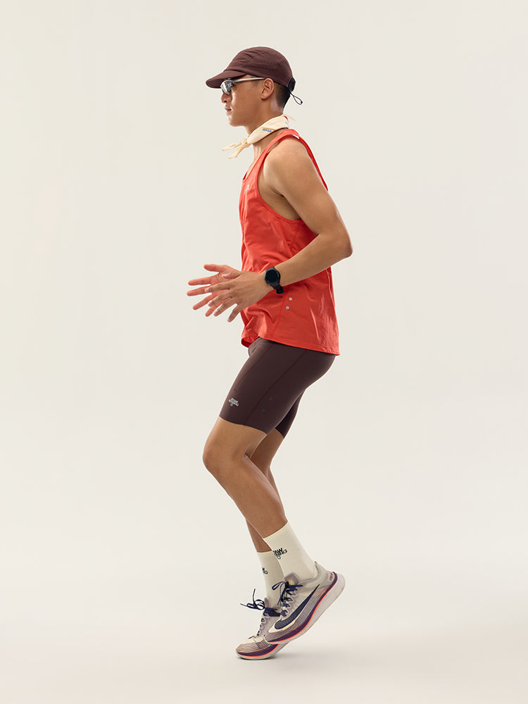 Henwen Waist Pack Compression Running Shorts