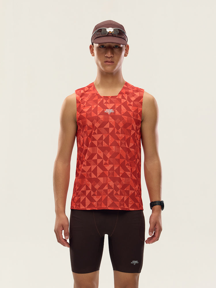 Printed Zoned Sports Tank Top -PRO