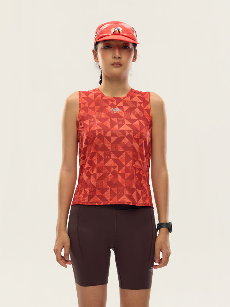 Printed Zoned Sports Tank Top -PRO