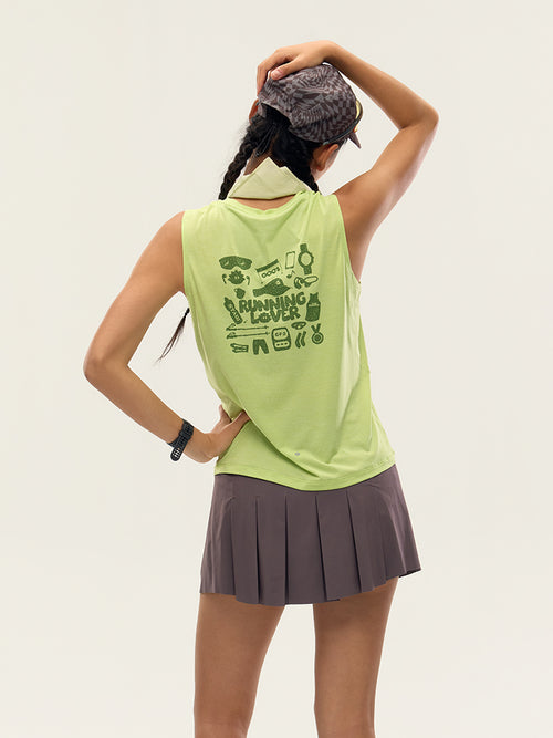 Women's Running Lover Printed Tank Top