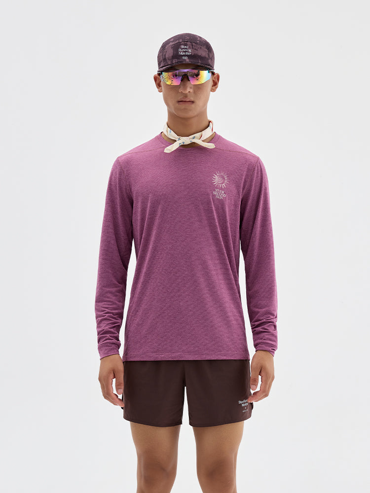 Nature Force Runner Printed Long-Sleeve Top