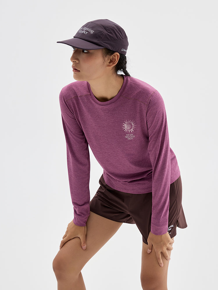 Nature Force Runner Printed Long-Sleeve Top
