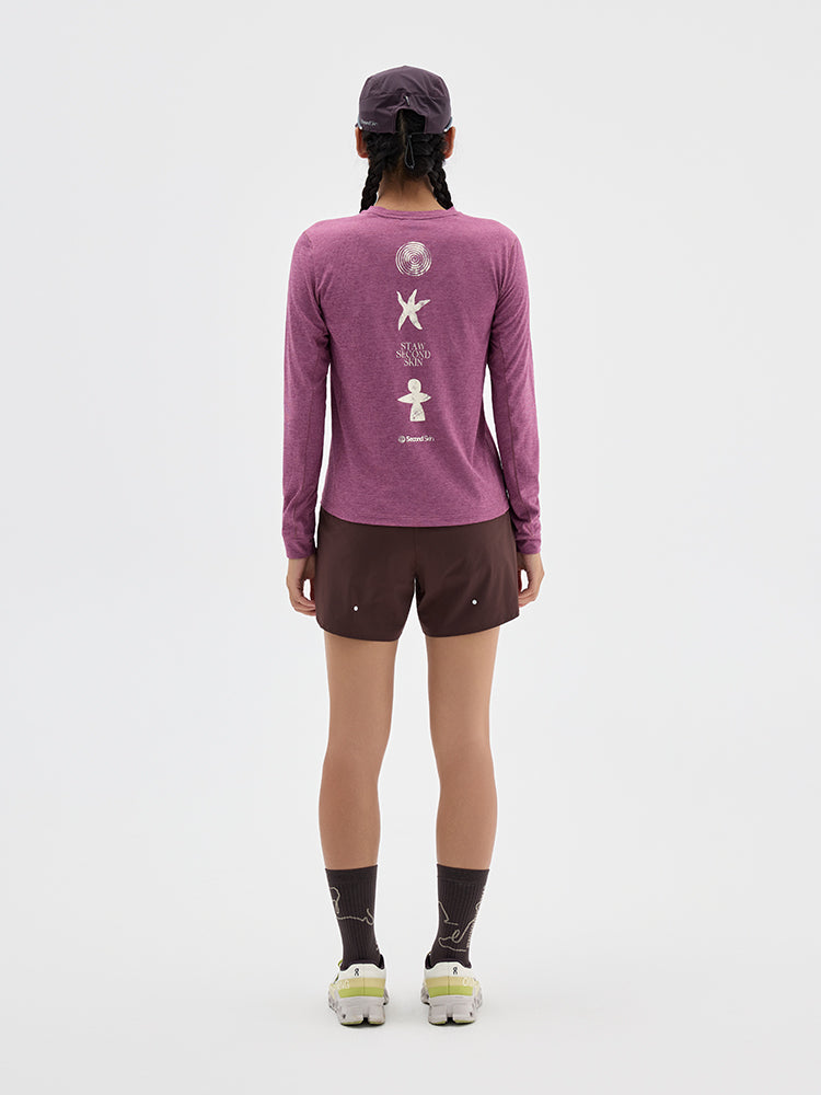 Nature Force Runner Printed Long-Sleeve Top