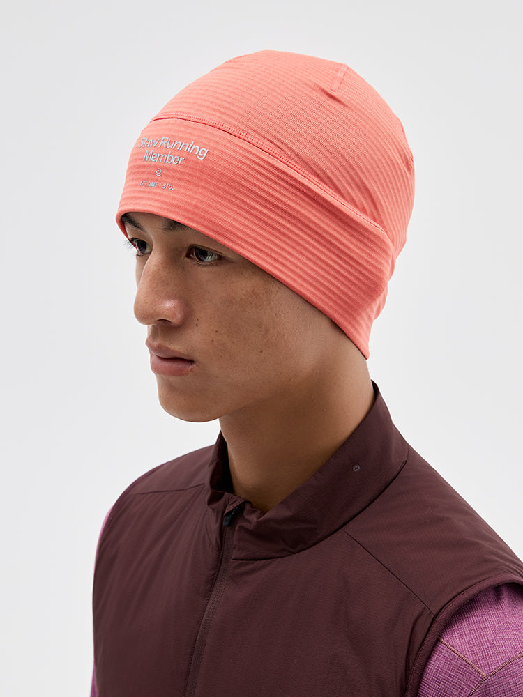 Grid Fleece Running Beanie