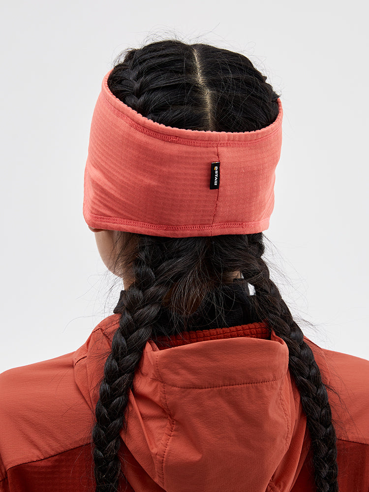 Grid Fleece Ear Warmer Headband