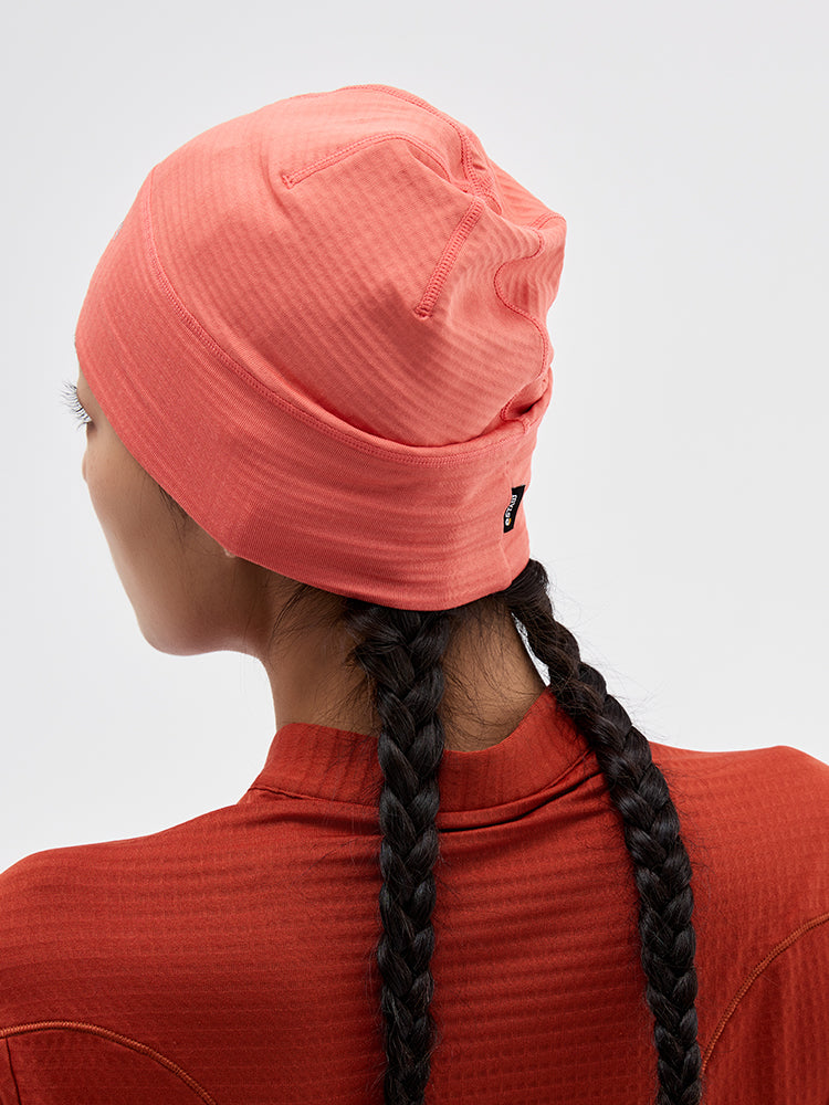 Grid Fleece Running Beanie