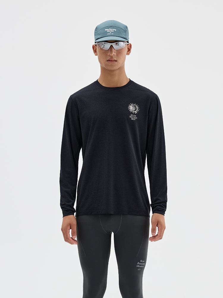 Nature Force Runner Printed Long-Sleeve Top