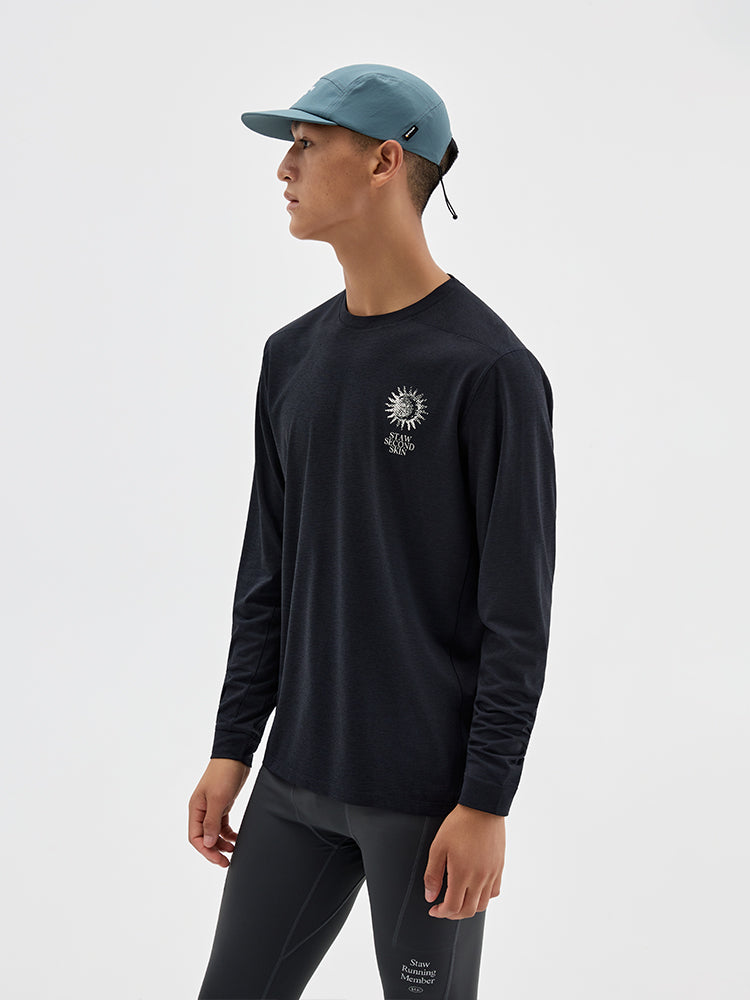 Nature Force Runner Printed Long-Sleeve Top