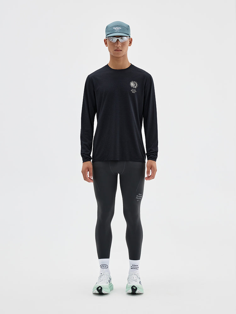 Nature Force Runner Printed Long-Sleeve Top