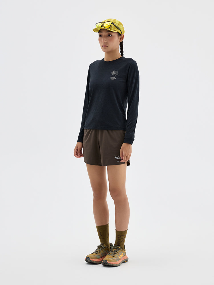 Nature Force Runner Printed Long-Sleeve Top