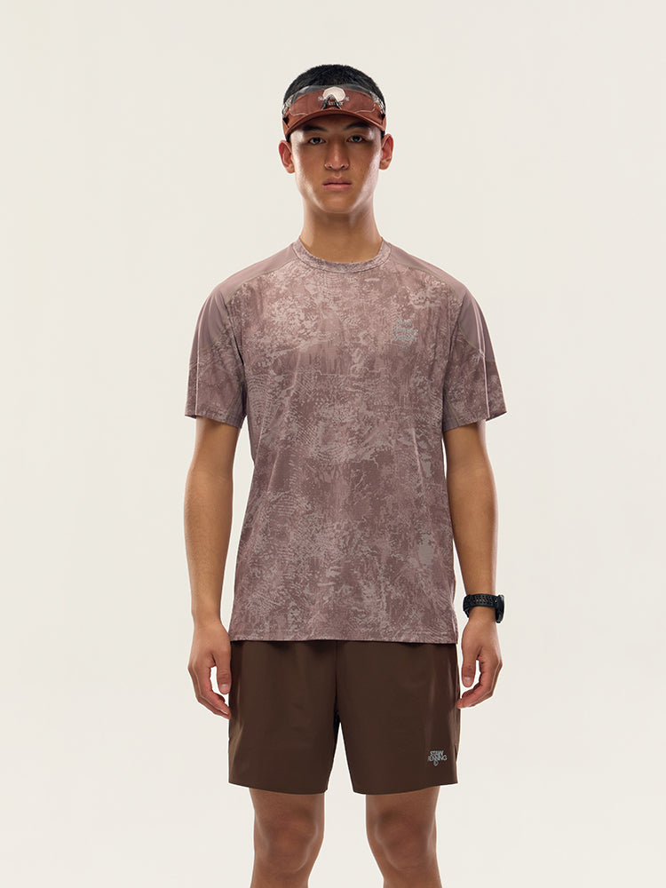 Printed Zoned Running Short Sleeve