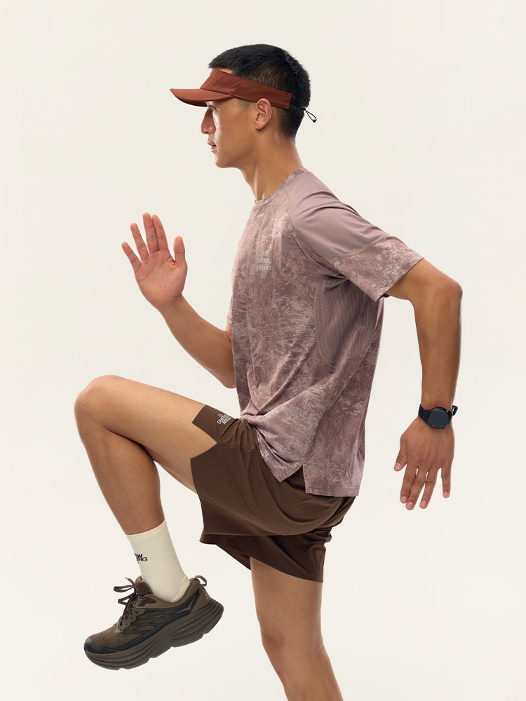 Printed Zoned Running Short Sleeve