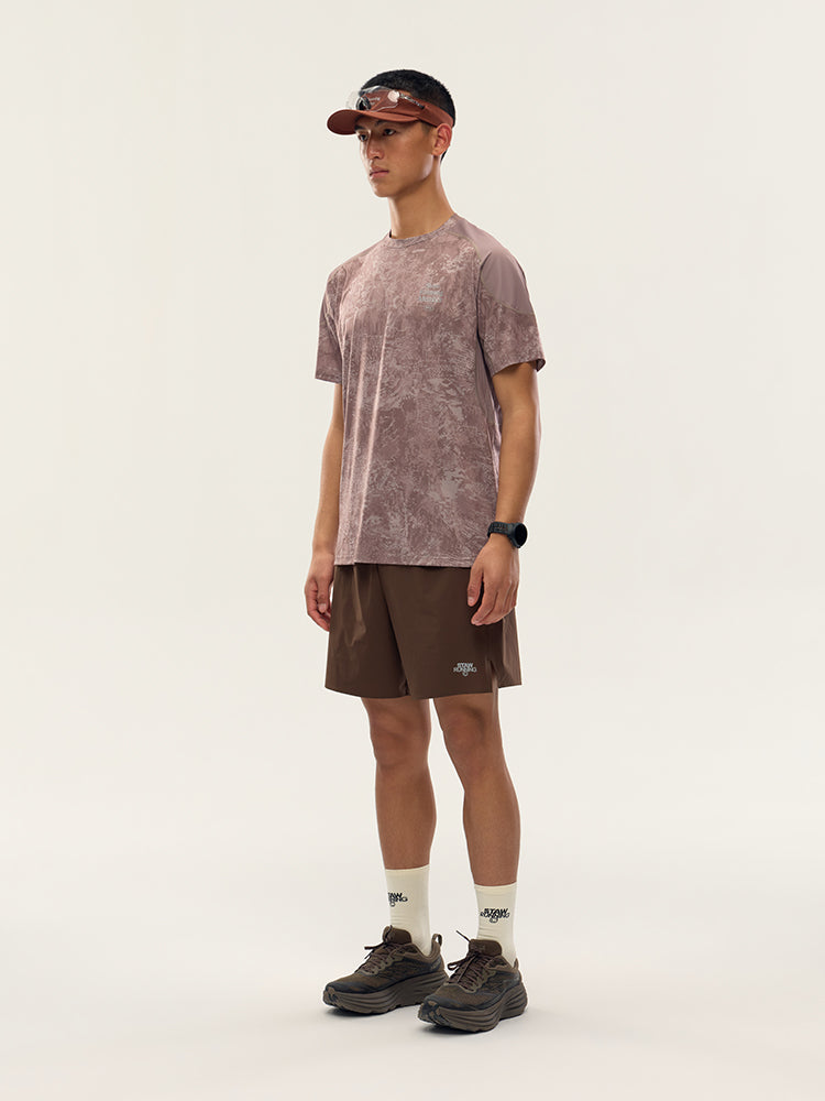 Printed Zoned Running Short Sleeve