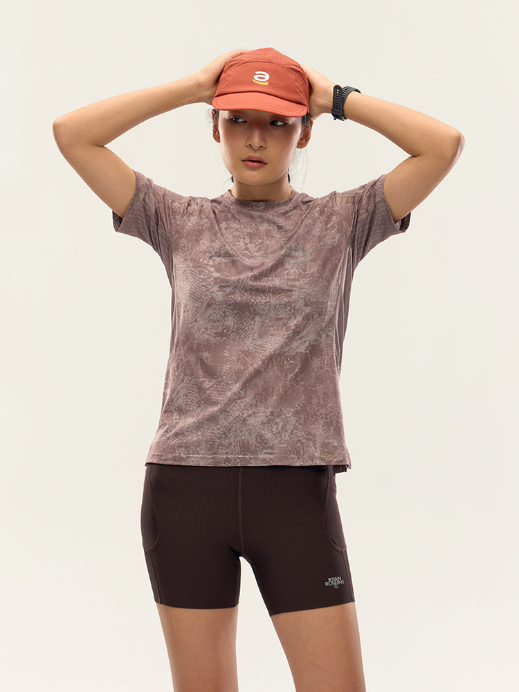 Printed Zoned Running Short Sleeve