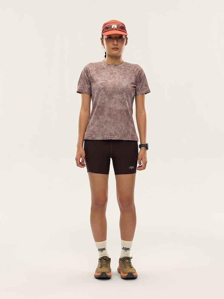 Printed Zoned Running Short Sleeve