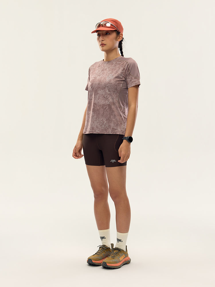 Printed Zoned Running Short Sleeve
