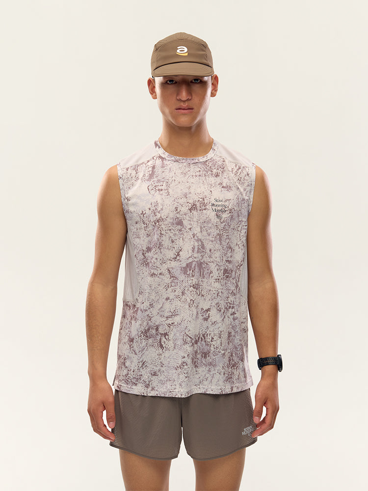 Printed Zoned Sports Tank Top