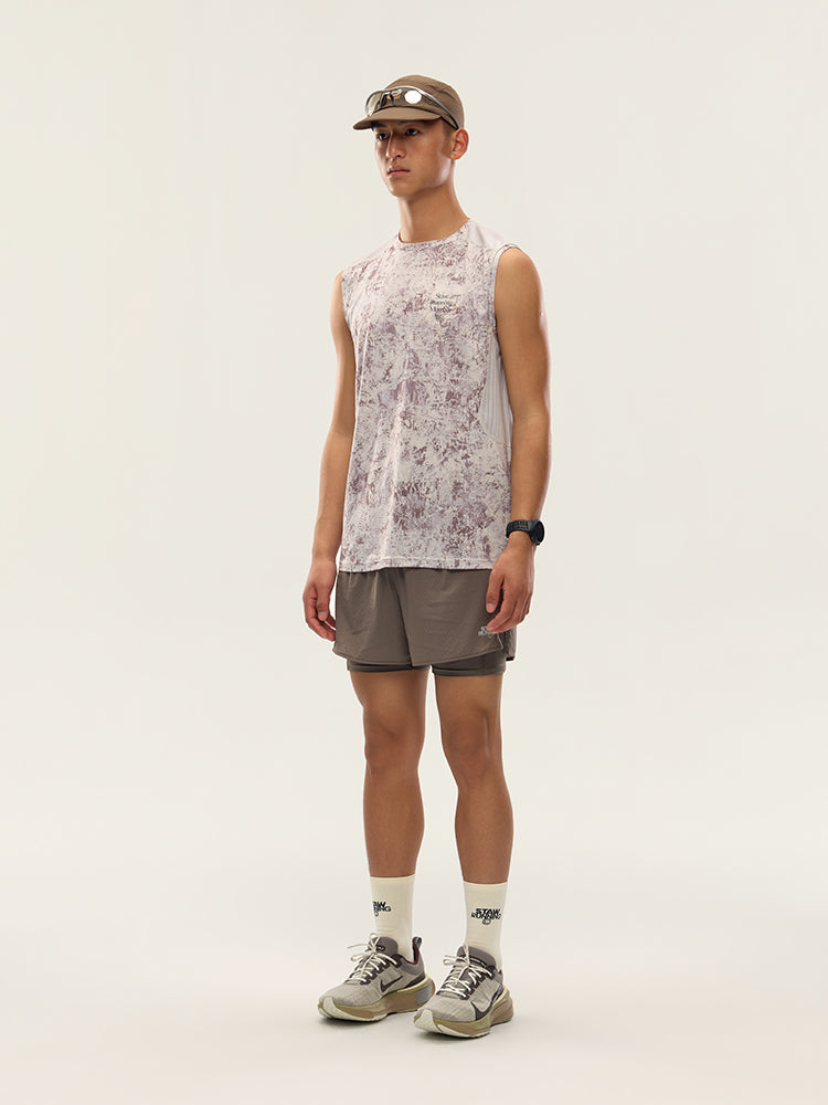 Printed Zoned Sports Tank Top