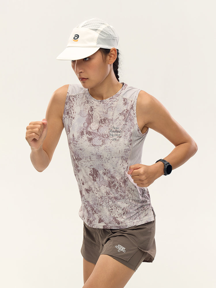 Printed Zoned Sports Tank Top