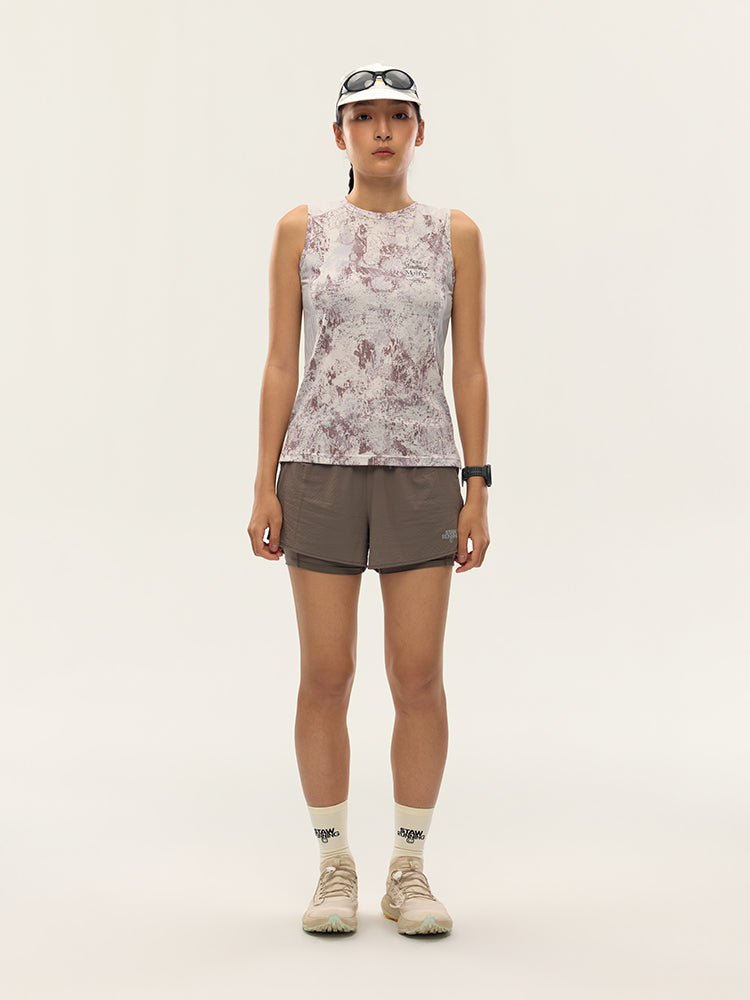 Printed Zoned Sports Tank Top
