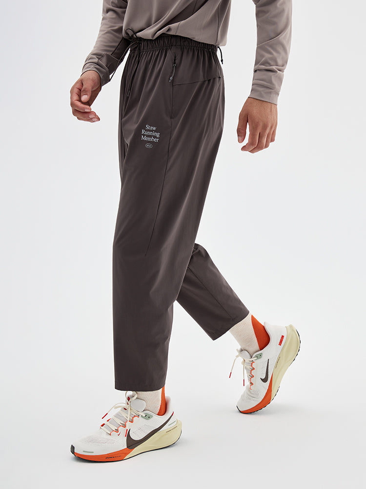 Woven Running Cropped Pants
