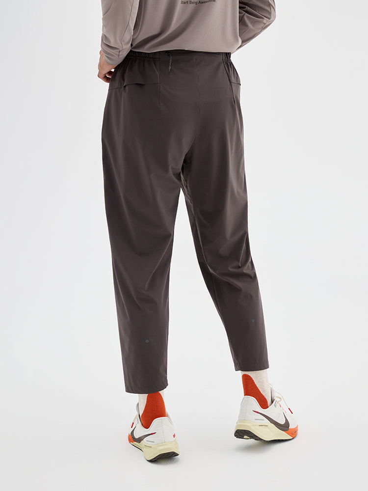 Woven Running Cropped Pants