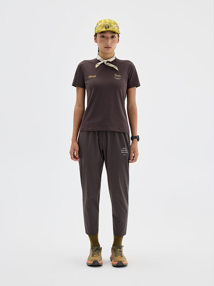 Woven Running Cropped Pants