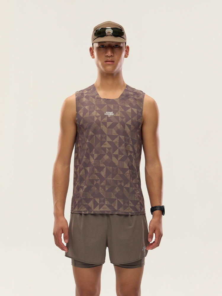 Printed Zoned Sports Tank Top -PRO