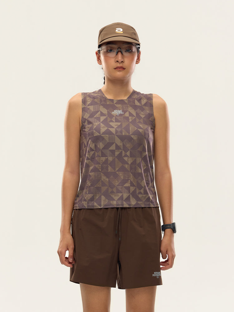 Printed Zoned Sports Tank Top -PRO