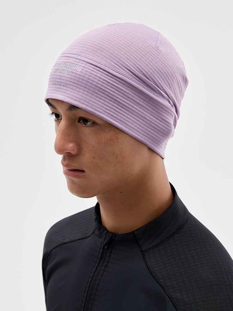 Grid Fleece Running Beanie