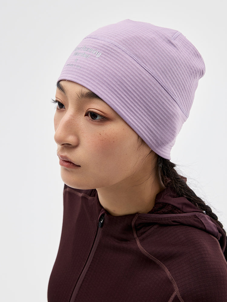 Grid Fleece Running Beanie
