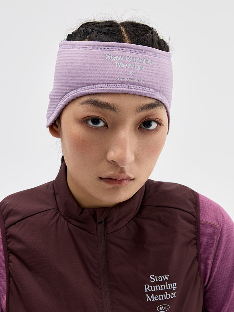 Grid Fleece Ear Warmer Headband