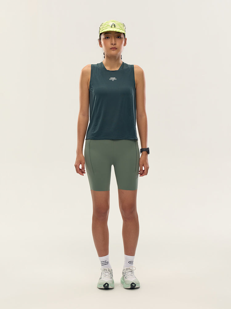 Henwen Waist Pack Compression Running Shorts