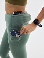 Henwen Waist Pocket Compression Long Pants