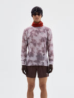 Printed Wool Athletic Long Sleeve