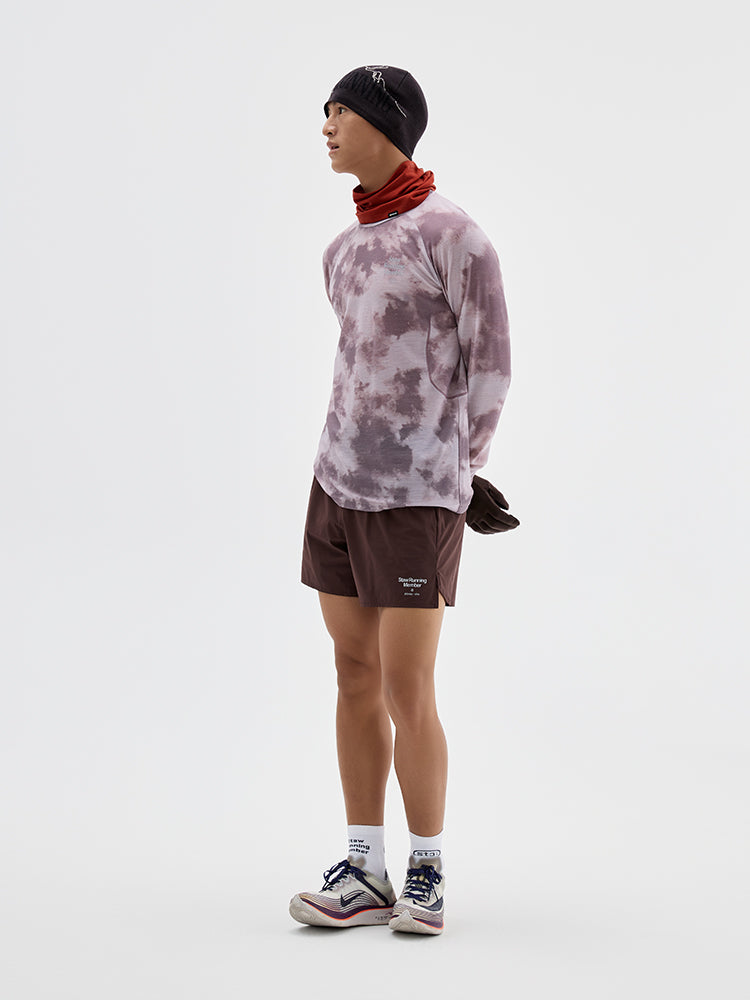 Printed Wool Athletic Long Sleeve