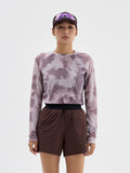 Women's Printed Wool Athletic Long Sleeve