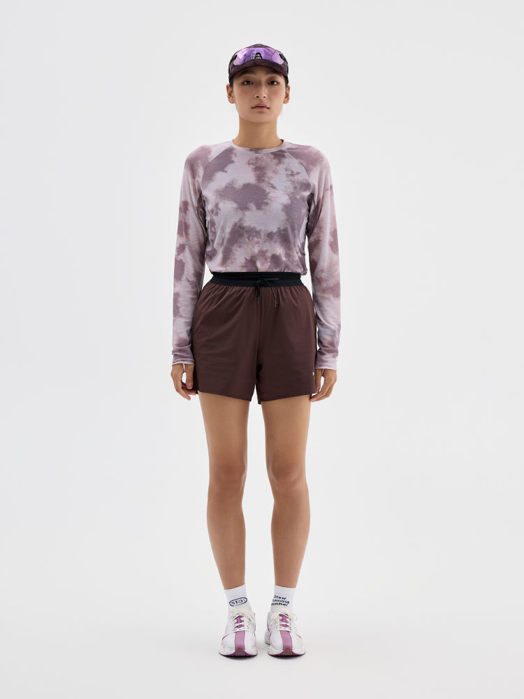 Printed Wool Athletic Long Sleeve
