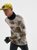 Printed Wool Athletic Long Sleeve