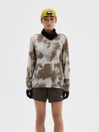 Printed Wool Athletic Long Sleeve