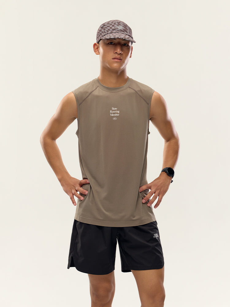 One-Piece Knit Running Vest