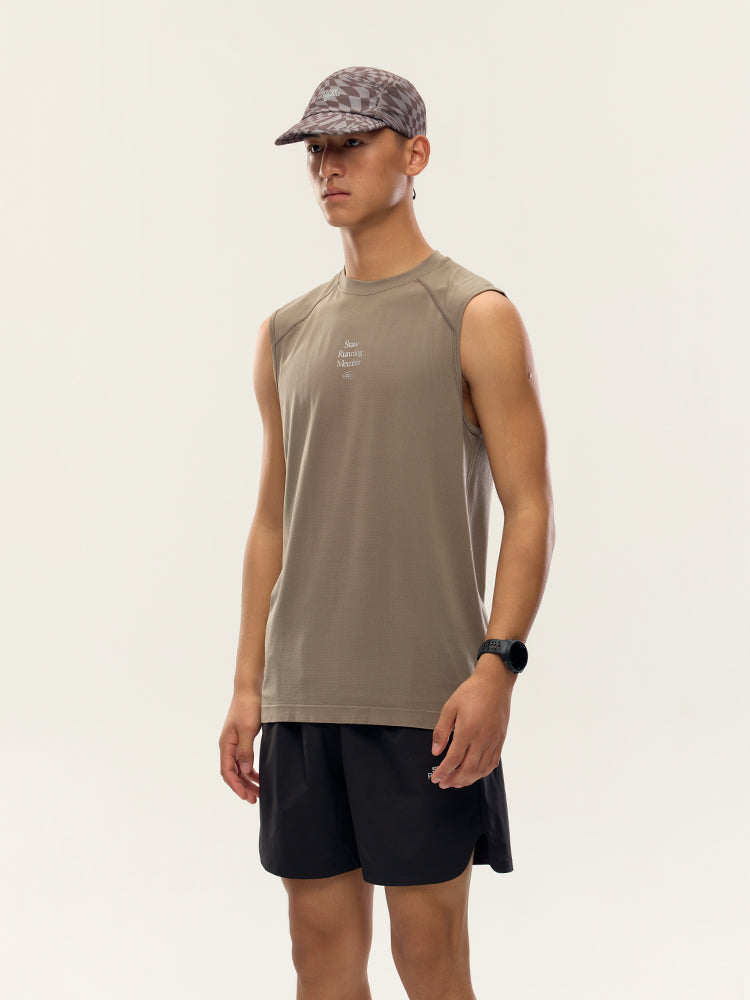 One-Piece Knit Running Vest